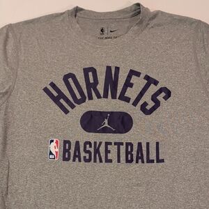 Gray Nike Charlotte Hornets Basketball T-Shirt